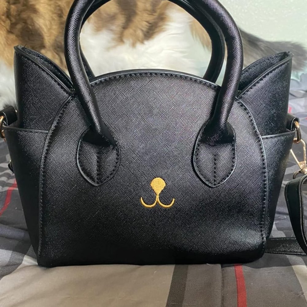 QZUnique Cat Cross Body Handb Large Capacity Shoulder Bag for Women